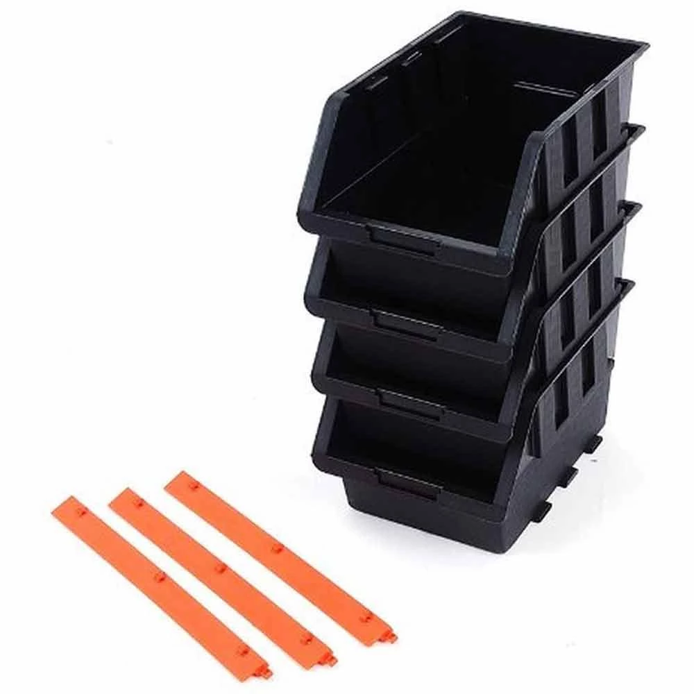 TACTIX® Storage Bin Set 4-Piece 3 TACTIX® Storage Bin Set 4-Piece