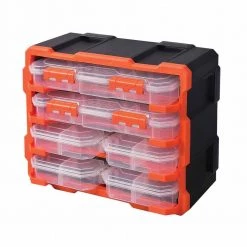 TACTIX® Plastic Rack With 6 Organizers
