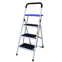 AmeriHome Three Step Utility Stool With Utility Tray