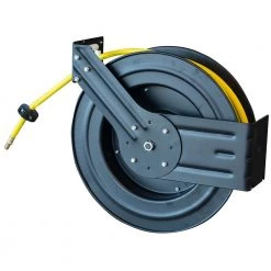 Black Buck Black Bull 100 Foot Retractable Air Hose Reel With Auto Rewind 6 Black Buck Black Bull 100 Foot Retractable Air Hose Reel With Auto Rewind -Outlet Sika Tools Sotre 0002025 1