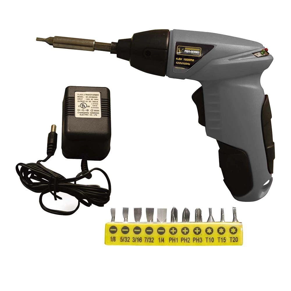 Pro-Series Cordless Screwdriver 4.8V 3 Pro-Series Cordless Screwdriver 4.8V