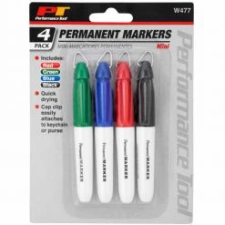 Performance Tool Mini Permanent Markers - 4Pk.