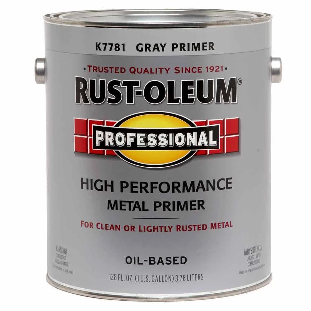 Rust-Oleum Professional Rusty Metal Primer Flat Gray 1 Gal. 3 Rust-Oleum Professional Rusty Metal Primer Flat Gray 1 Gal.