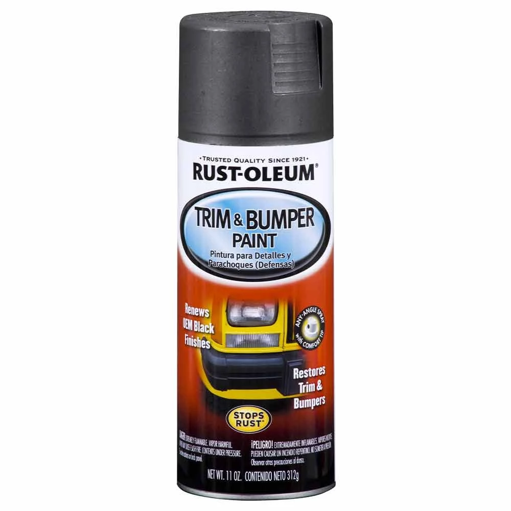 Rust-Oleum Automotive Trim & Bumper Spray Paint Matte Black 11 Oz. 3 Rust-Oleum Automotive Trim & Bumper Spray Paint Matte Black 11 Oz.