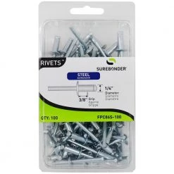 Surebonder Steel Rivets 1/4 In. Diameter 100 Ct. 6 Surebonder Steel Rivets 1/4 In. Diameter 100 Ct. -Outlet Sika Tools Sotre 0021902