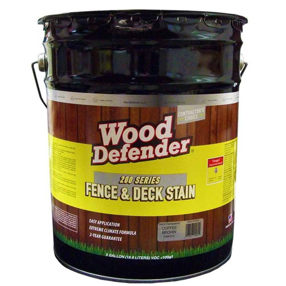 Wood Defender 200 Series Multi-Purpose Semi Transparent Stain & Seal Coffee Brown 4 Wood Defender 200 Series Multi-Purpose Semi Transparent Stain & Seal Coffee Brown - Image 2