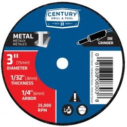 Century Metal Cutting Wheel 3 In. X .035 In. X 1/4 In.