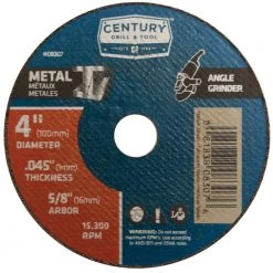 Century Metal Cutting Wheel 4 In. X 0.035 In. X 3/8 In.