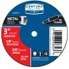 Century Metal Cutting Wheel 3 In. X 1/8 In. X 1/4 In. 1 Century Metal Cutting Wheel 3 In. X 1/8 In. X 1/4 In. -Outlet Sika Tools Sotre 0026626