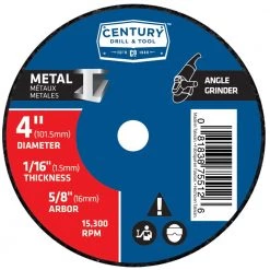 Century Metal Cutting Wheel 4 In. X 1/16 In. X 5/8 In.