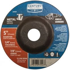 Century Metal Grinding Wheel 5 In. X 1/4 In. X 7/8 In.