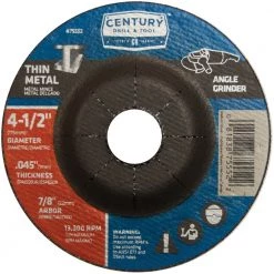 Century Thin Metal Grinding Wheel 4-1/2 In. X .045 In. X 7/8 In.