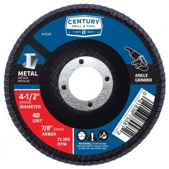 Century Zirconia Grit Flap Disc 4-1/2 In. - 40 Grit