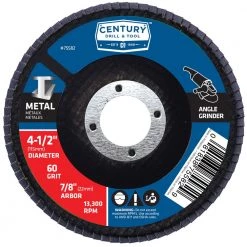 Century Zirconia Grit Flap Disc 4-1/2 In. - 60 Grit