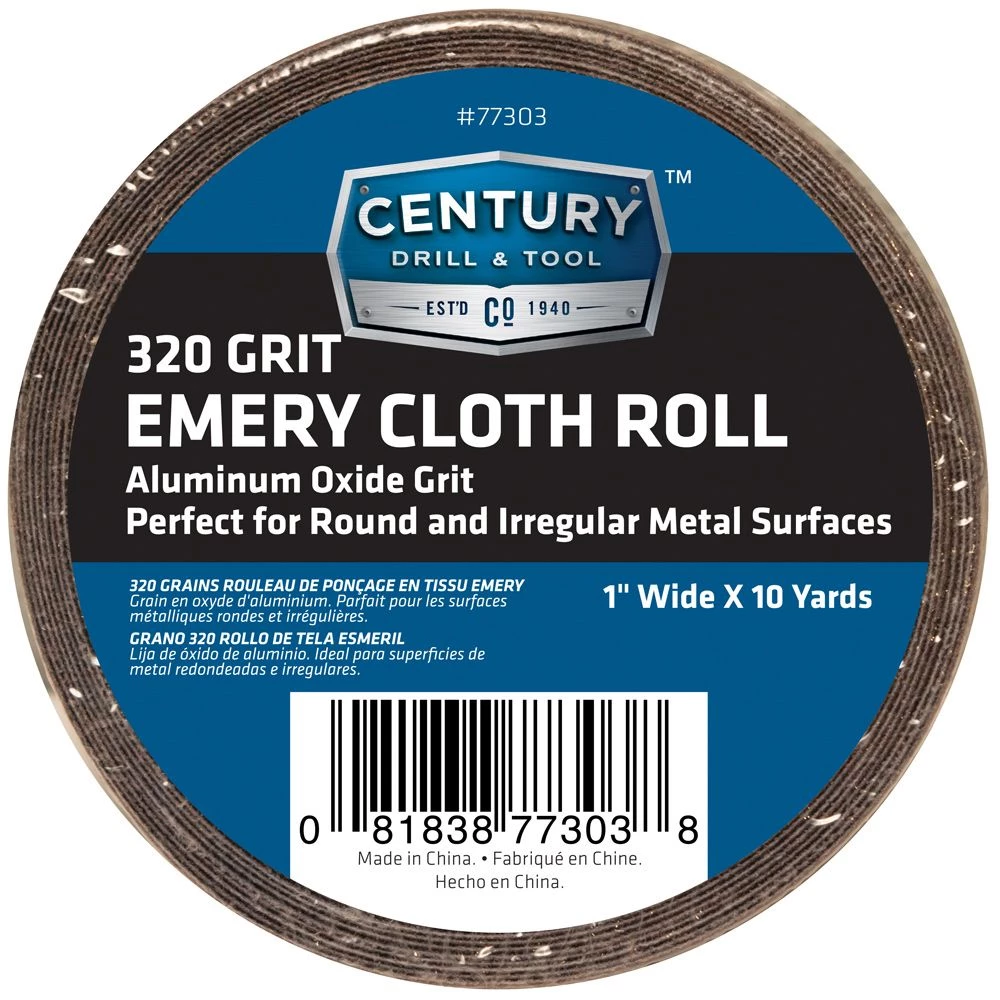 Century Emery Cloth Shop Rolls 320 Grit 3 Century Emery Cloth Shop Rolls 320 Grit
