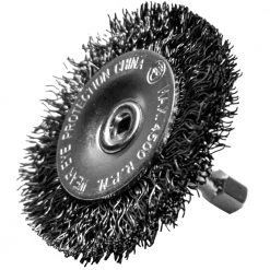 Century Coarse Crimped Radial Wire Brush 3 In. X 1/4 In.
