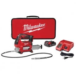 Milwaukee® M18™ Cordless 2-Speed Grease Gun Kit