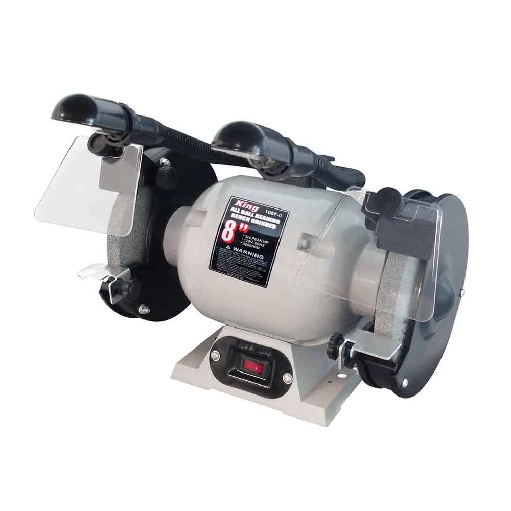 King Tools Bench Grinder 8 In. With Lights 3 King Tools Bench Grinder 8 In. With Lights