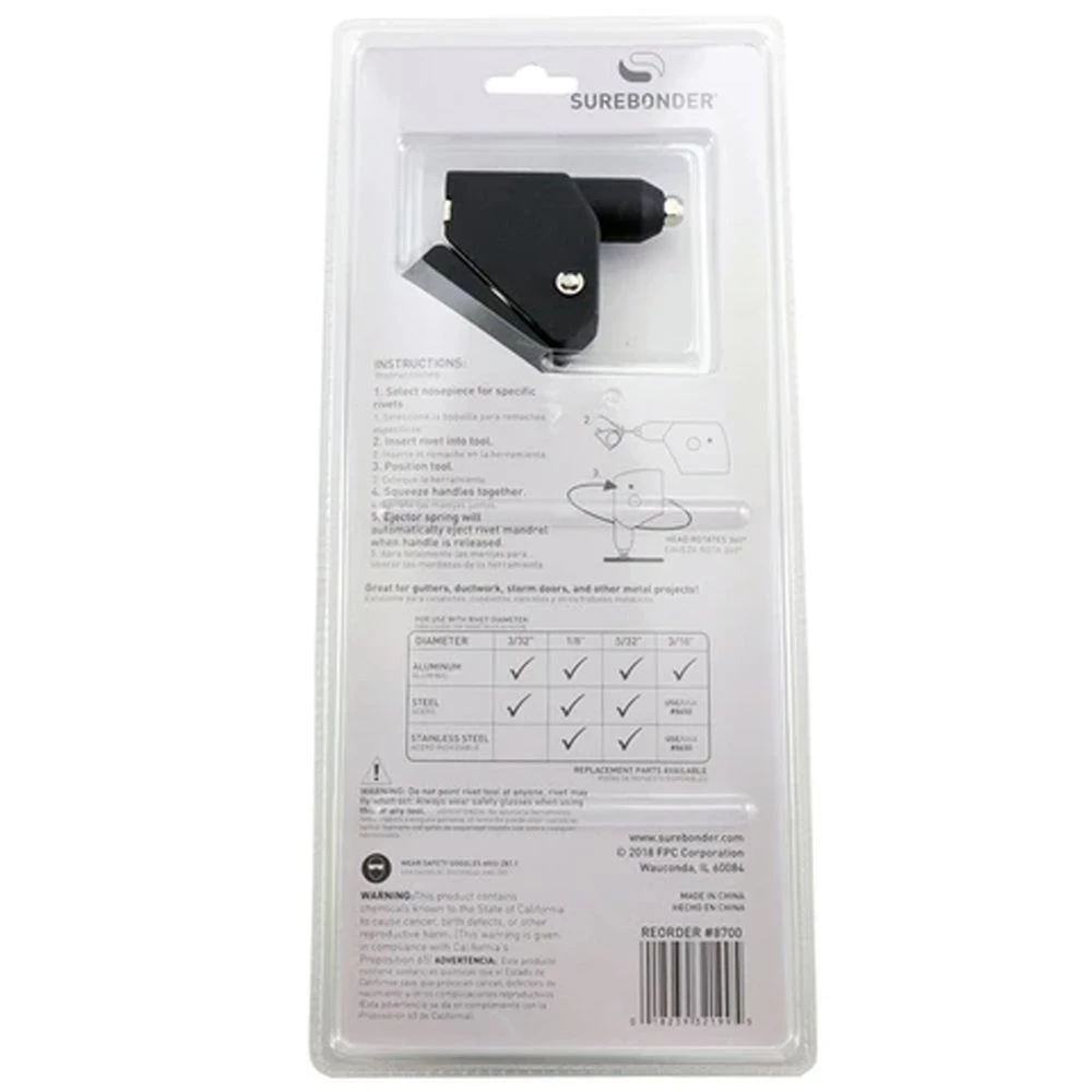 Surebonder Heavy Duty Swivel Rivet Tool 4 Surebonder Heavy Duty Swivel Rivet Tool - Image 2
