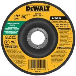 Dewalt Wheel Grinding Masonry 4-1/2X1/4