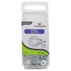 Surebonder Steel Rivet Washers 1/8 In.