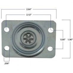 Titan Thermoplastic Rubber (TPR) 2 In. Swivel Top Plate Caster With Brake -Outlet Sika Tools Sotre 3880883 2