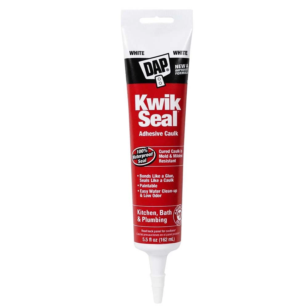 DAP Kwik Seal® Adhesive Caulk 5.5 Oz. 3 DAP Kwik Seal® Adhesive Caulk 5.5 Oz.