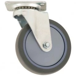 Titan Thermoplastic Rubber (TPR) 5 In. Swivel Top Plate Caster