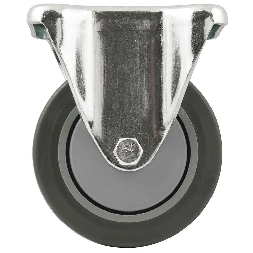 Titan Thermoplastic Rubber (TPR) 4 In. Rigid Plate Caster 3 Titan Thermoplastic Rubber (TPR) 4 In. Rigid Plate Caster