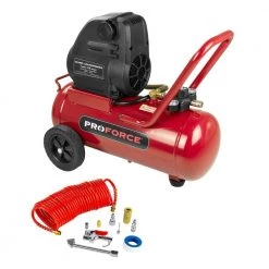 Proforce Horizontal Air Compressor - 7 Gallon -Outlet Sika Tools Sotre 7304922 2