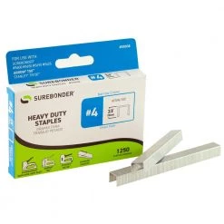 Surebonder #4 Heavy Duty 3/8 In. Narrow Crown Staples 1250 Ct.