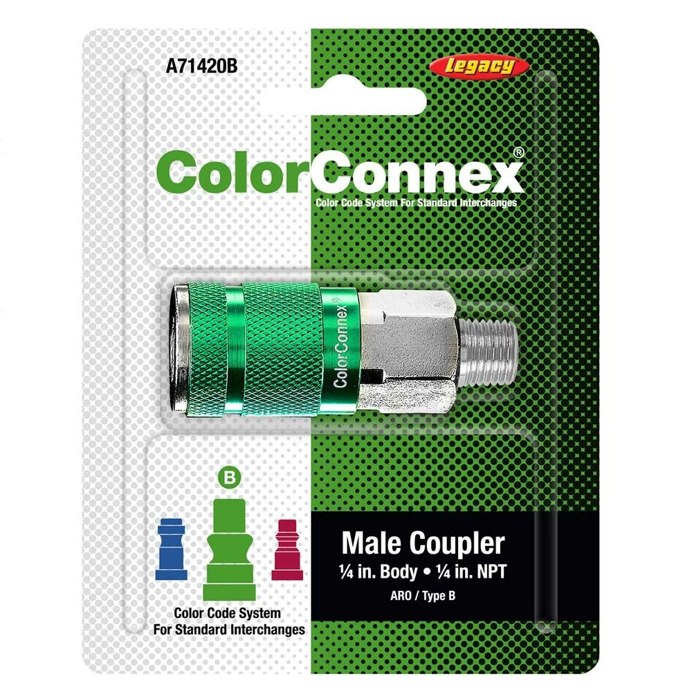 Legacy ARO Series Type B Body Coupler MNPT 1/4 In. 3 Legacy ARO Series Type B Body Coupler MNPT 1/4 In.