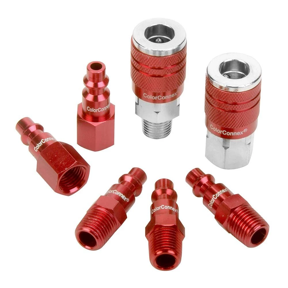 Legacy Industrial Series Type D Body Coupler And Plug Kit 1/4 In. 7 Pc. 4 Legacy Industrial Series Type D Body Coupler And Plug Kit 1/4 In. 7 Pc. - Image 2