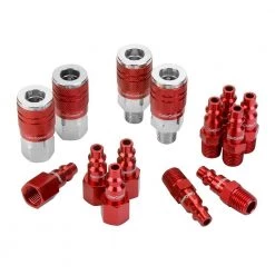 Legacy Industrial Series Type D Coupler And Plug Kit 1/4 In. 14 Pc. -Outlet Sika Tools Sotre 7334350