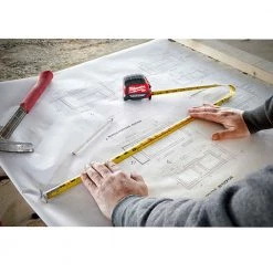 Milwaukee® Compact Wide Blade Magnetic Tape Measure 25 Ft. -Outlet Sika Tools Sotre 7384364 4