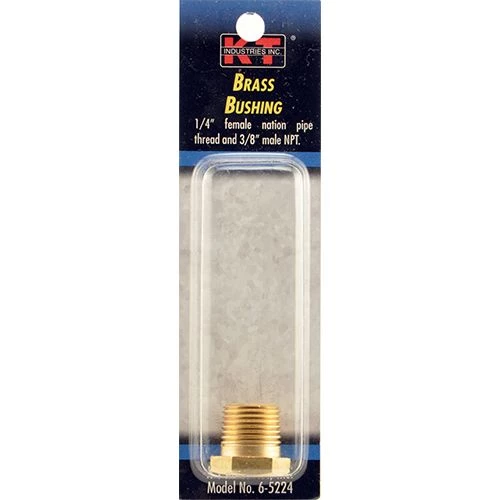 K-T Industries Brass Bushing FNPT X MNPT 3 K-T Industries Brass Bushing FNPT X MNPT