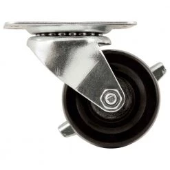 Titan Heavy Duty Swivel Rubber Caster Wheel With Brake 2 In.
