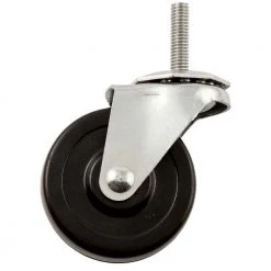 Titan Heavy Duty Threaded Stem Rubber Caster 3 In.