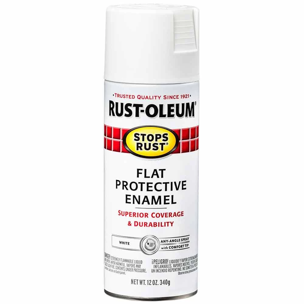 Rust-Oleum Stops Rust® Flat Protective Enamel Spray Paint 12 Oz. 4 Rust-Oleum Stops Rust® Flat Protective Enamel Spray Paint 12 Oz. - Image 2