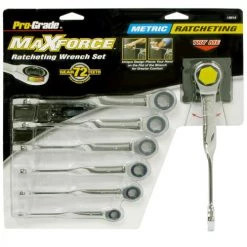 MaxForce Metric Ratcheting Wrench Set 17 Pc.