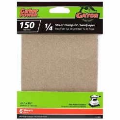 Gator Finishing Products Gator® Finishing Products 1/4 Sheet Clamp-On Sandpaper