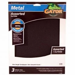Gator Finishing Products Gator® Finishing Products Assorted Metal Sandpaper 3 Pk.