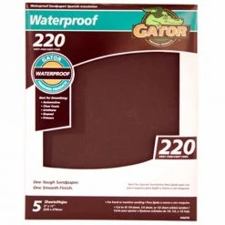Gator Finishing Products Gator® Finishing Products Waterproof Sandpaper 5 Pcs.