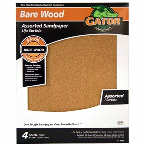 Gator Finishing Products Gator® Finishing Products Assorted Bare Wood Sandpaper 5 Pk. 3 Gator Finishing Products Gator® Finishing Products Assorted Bare Wood Sandpaper 5 Pk.