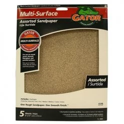 Gator Finishing Products Gator® Finishing Products Assorted Multi-Surface Sandpaper 5 Pk.