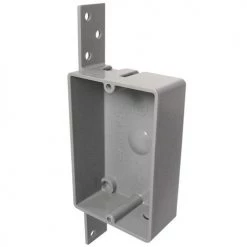 Cantex Single Gang Shallow EZ Electrical Box With Bracket