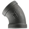 Black 45 Degree Elbow