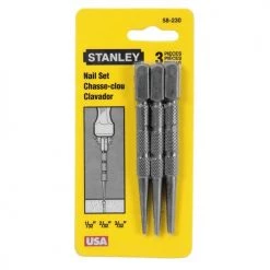 Stanley Square Head Nail Set 3 Pc.