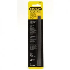 Stanley 6-1/2 In. X 15 TPI Coping Saw Blades 4 Pk.