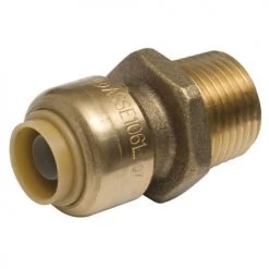 SharkBite Brass Push Reducing Male Adapter 3/8 In. X 1/2 In. MNPT